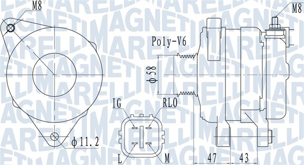 Alternator/Dynamo Magneti Marelli 063732097010
