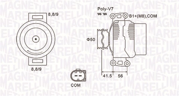 Alternator/Dynamo Magneti Marelli 063732108010