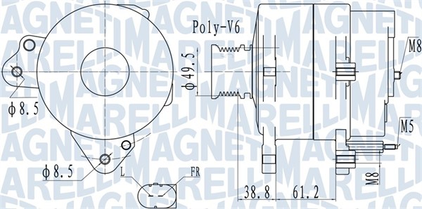 Alternator/Dynamo Magneti Marelli 063732137010