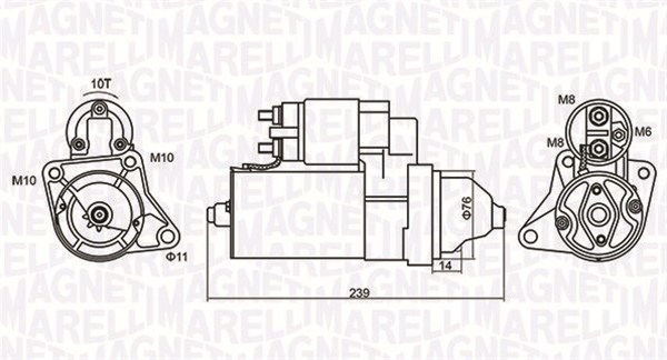 Starter Magneti Marelli 063721107010