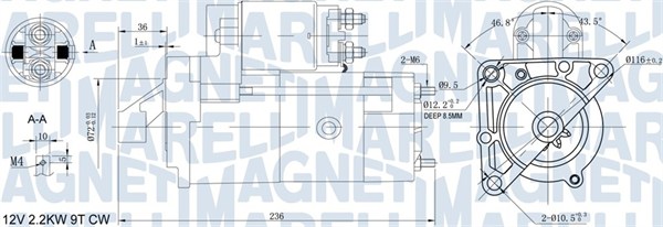 Starter Magneti Marelli 063721160010