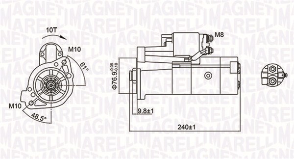 Starter Magneti Marelli 063721221010