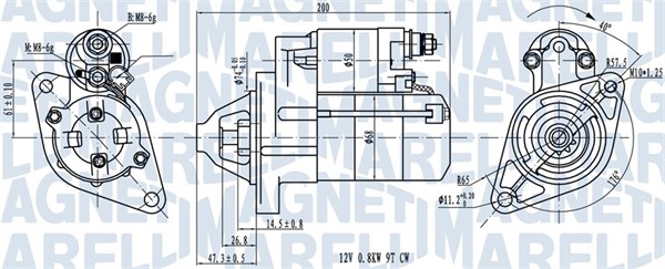 Starter Magneti Marelli 063721224010