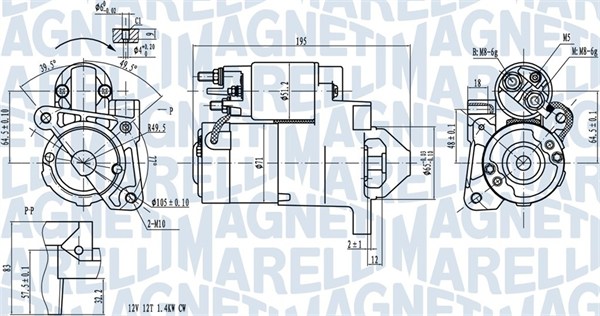 Starter Magneti Marelli 063721273010