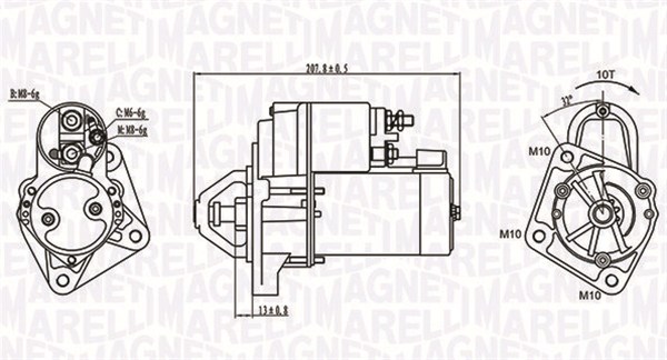 Starter Magneti Marelli 063721289010