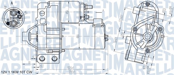 Starter Magneti Marelli 063721290010