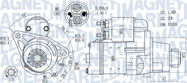 Starter Magneti Marelli 063721306010