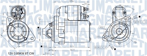 Starter Magneti Marelli 063721307010