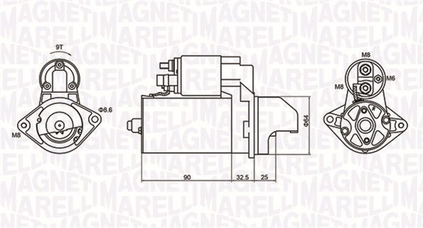 Starter Magneti Marelli 063721334010