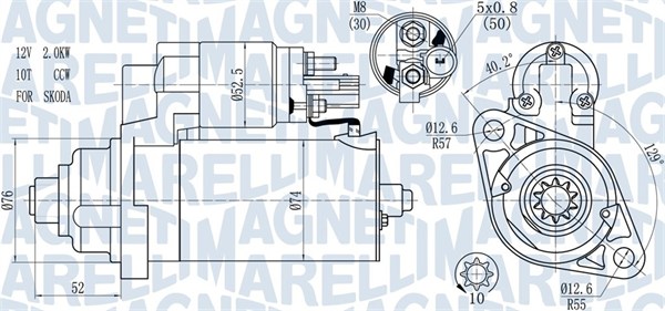 Starter Magneti Marelli 063721393010