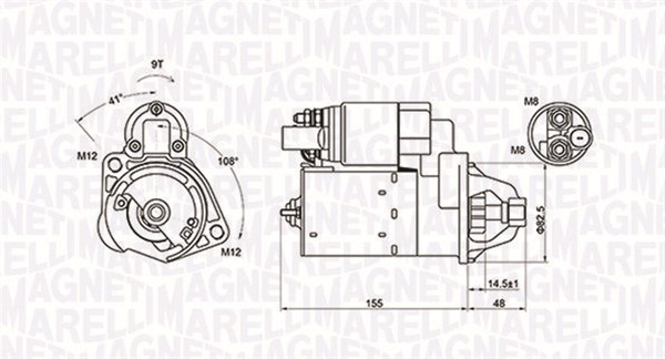 Starter Magneti Marelli 063721394010