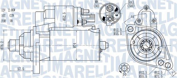 Starter Magneti Marelli 063721397010