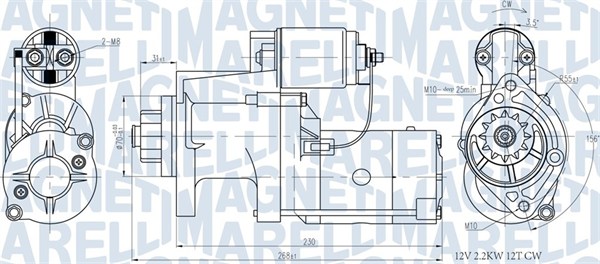 Starter Magneti Marelli 063721439010