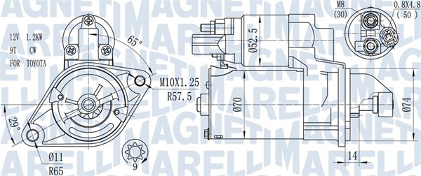 Starter Magneti Marelli 063721450010