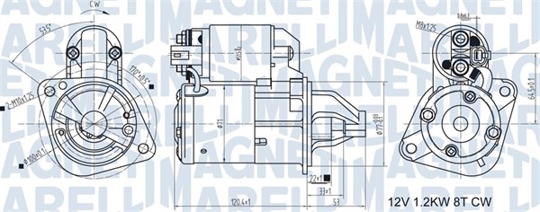 Starter Magneti Marelli 063721465010