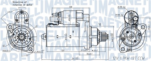 Starter Magneti Marelli 063721508010