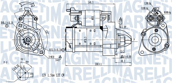 Starter Magneti Marelli 063721527010