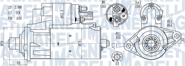 Starter Magneti Marelli 063721584010