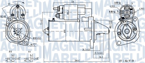 Starter Magneti Marelli 063720282010