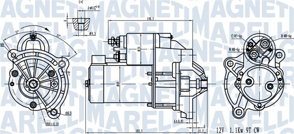 Starter Magneti Marelli 063720581010