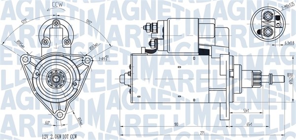 Starter Magneti Marelli 063720598010