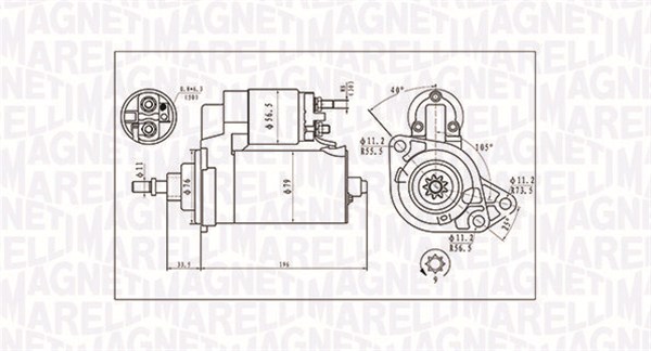 Starter Magneti Marelli 063720713010