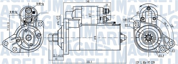 Starter Magneti Marelli 063720789010