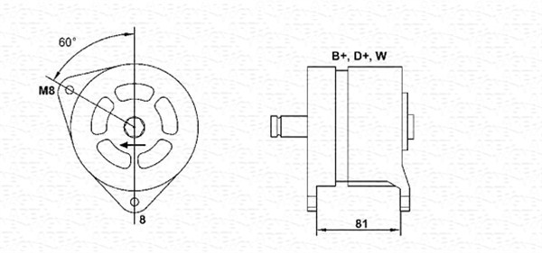 Alternator/Dynamo Magneti Marelli 063324233010