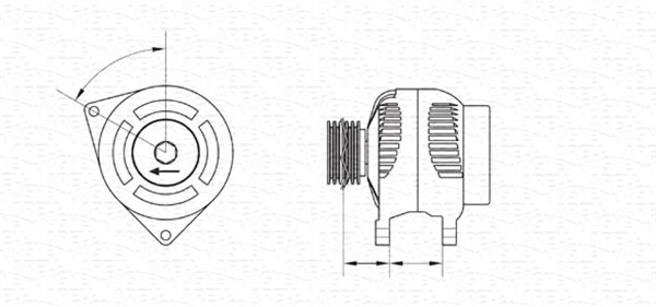 Alternator/Dynamo Magneti Marelli 943355230010