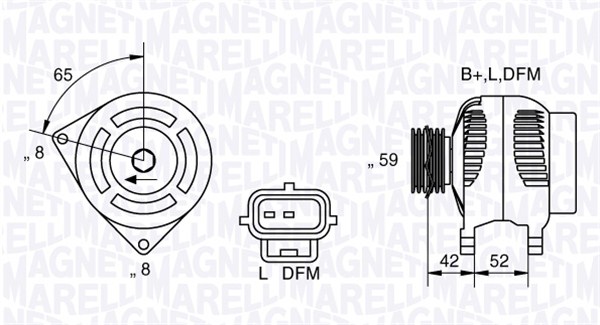 Alternator/Dynamo Magneti Marelli 063341758010