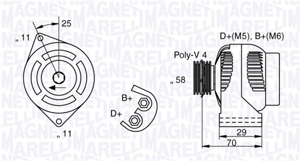 Alternator/Dynamo Magneti Marelli 063341896010