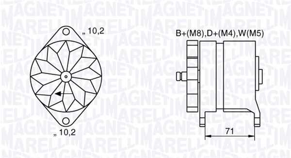 Alternator/Dynamo Magneti Marelli 063534681240