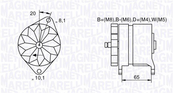 Alternator/Dynamo Magneti Marelli 063534681400