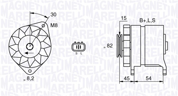 Alternator/Dynamo Magneti Marelli 063532605010