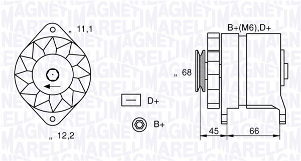 Alternator/Dynamo Magneti Marelli 063321112010