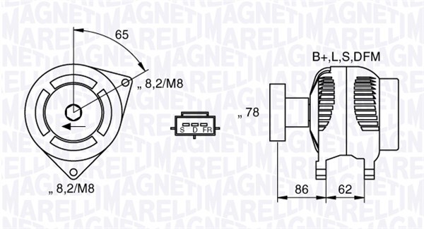 Alternator/Dynamo Magneti Marelli 063731475010