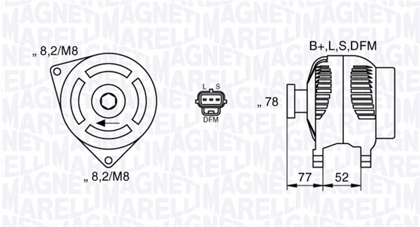 Alternator/Dynamo Magneti Marelli 063377418010