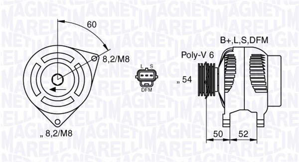 Alternator/Dynamo Magneti Marelli 063377419010