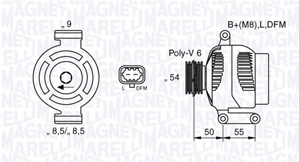 Alternator/Dynamo Magneti Marelli 063377424010