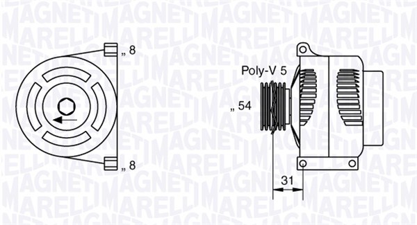 Alternator/Dynamo Magneti Marelli 063377426010