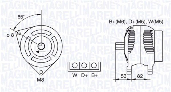 Alternator/Dynamo Magneti Marelli 063377465010
