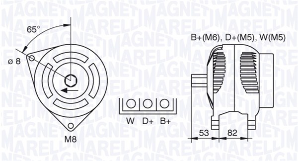 Alternator/Dynamo Magneti Marelli 063377466010