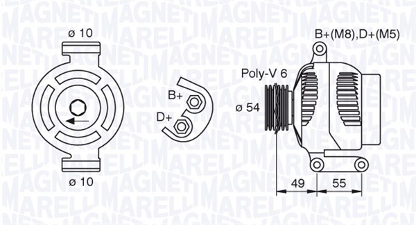 Alternator/Dynamo Magneti Marelli 063377494010