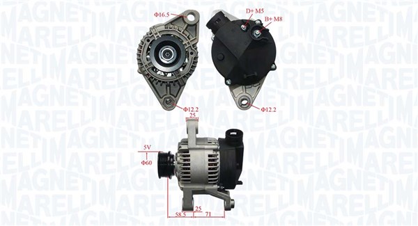 Alternator/Dynamo Magneti Marelli 063731220010