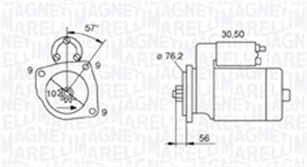 Starter Magneti Marelli 063720801010