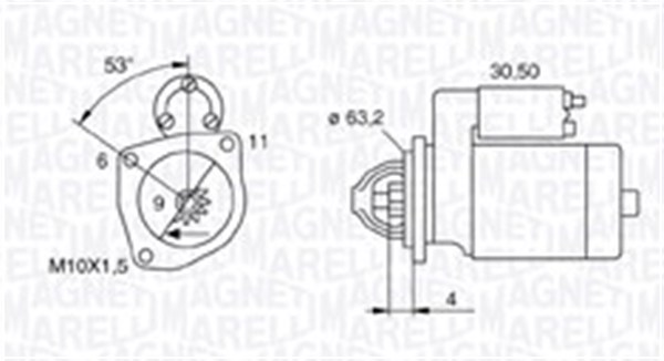 Starter Magneti Marelli 063721057010