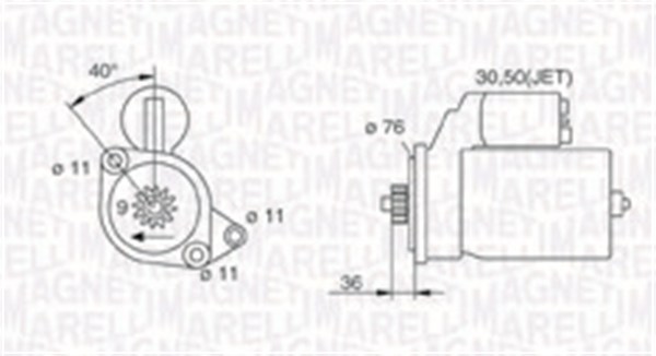 Starter Magneti Marelli 063720618010