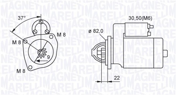 Starter Magneti Marelli 063721449010