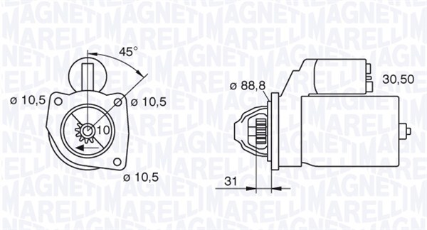 Starter Magneti Marelli 063227486010