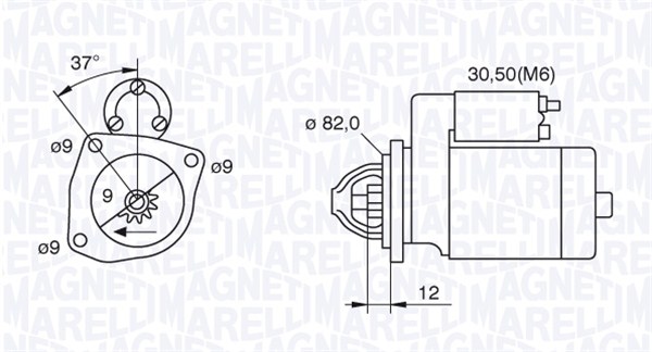 Starter Magneti Marelli 063521082040